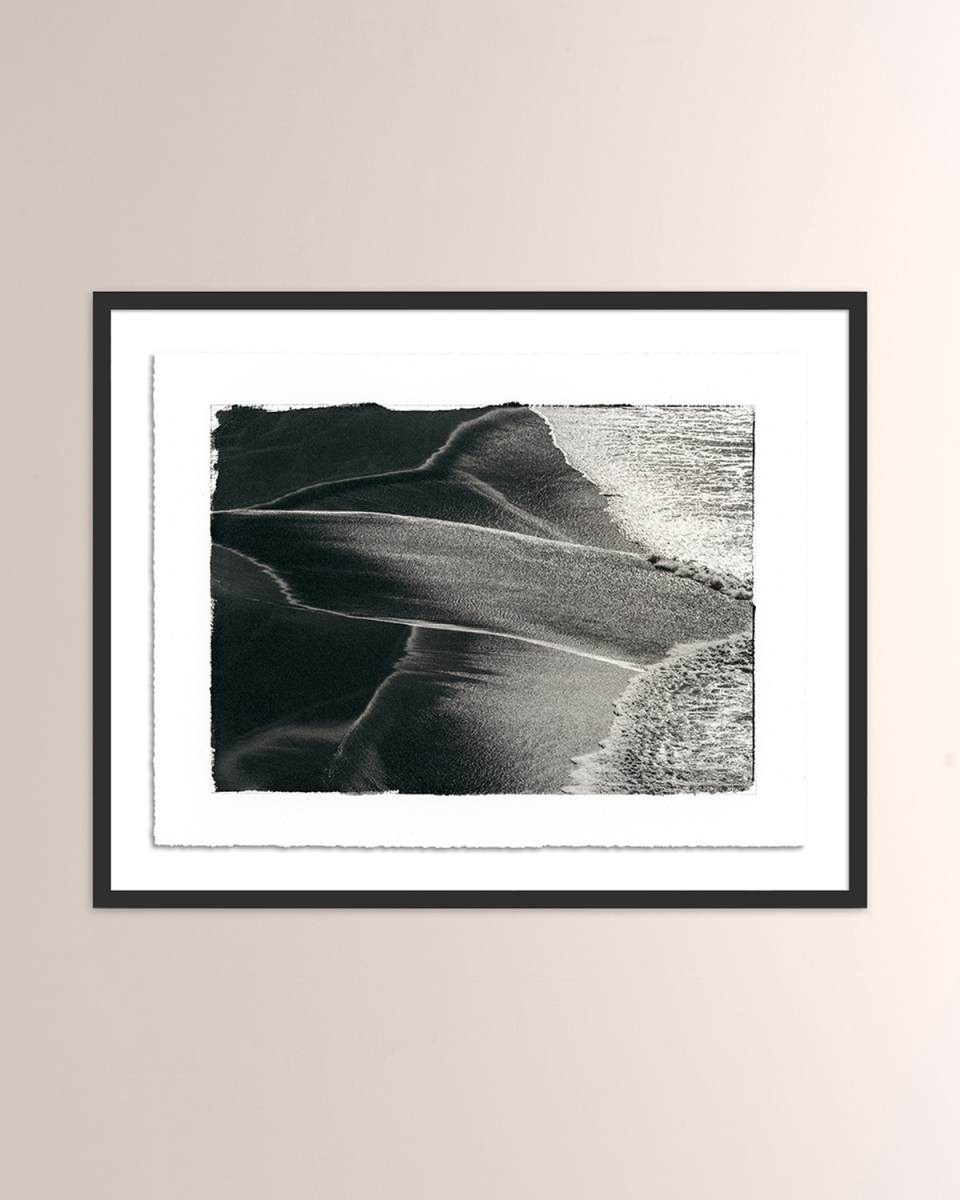 "Ocean Foam Pattern" Framed Photographic Print by Platinum Revival